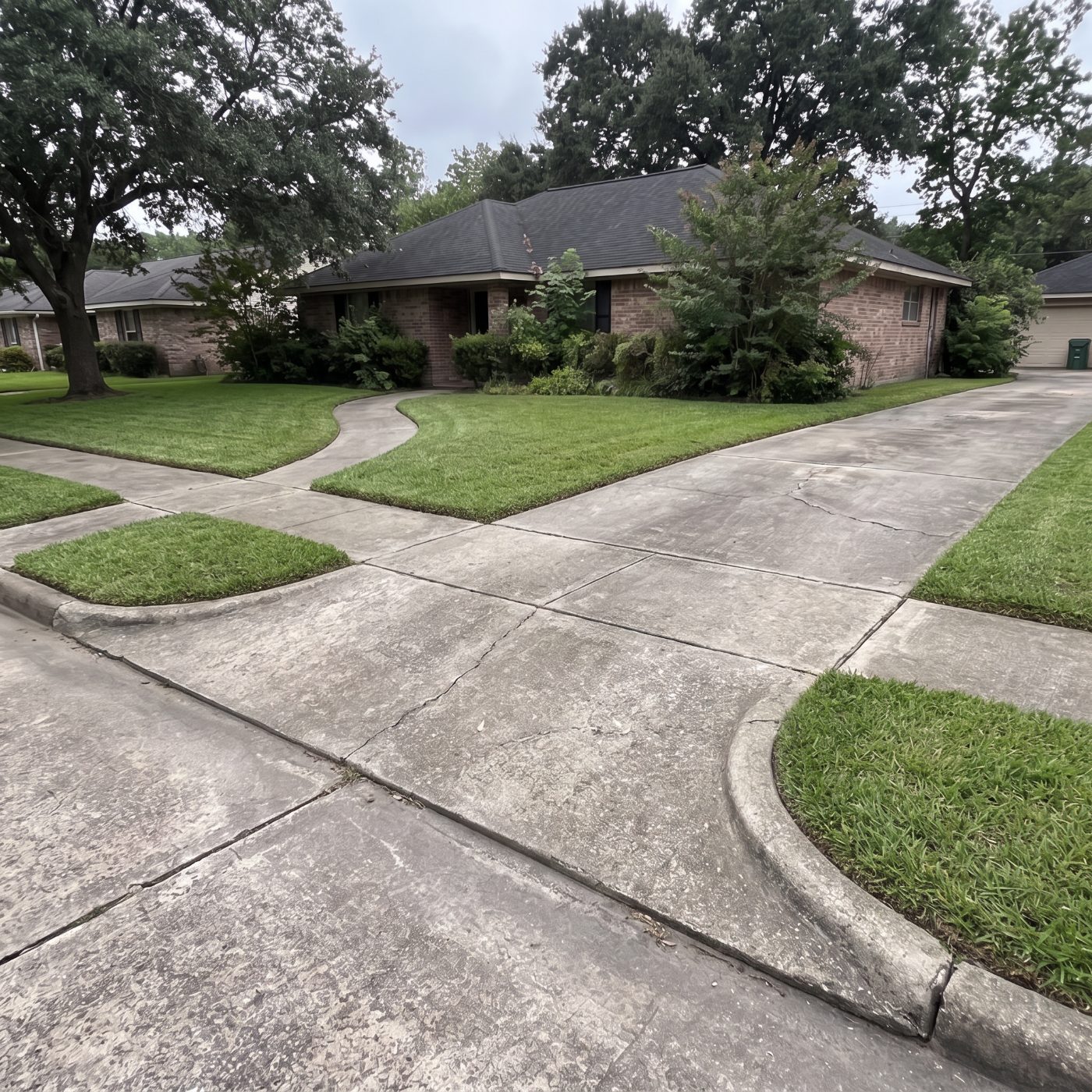 After : Drive and walk edged back and blown clean